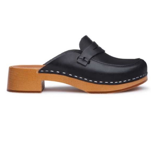 Swedish Hasbeens NWT Black Loafer Black A Classic Clog NWT 🌈 - Picture 2 of 10